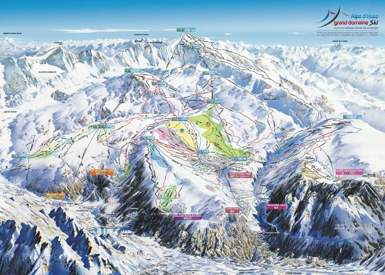 Auris En Oisans,Vue Sur Le Signial De L'Homme Apartment France